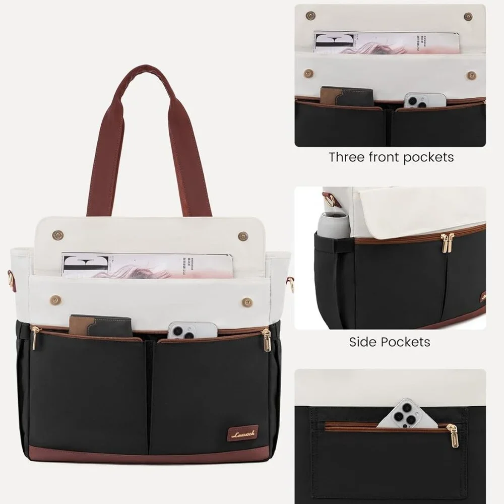 Versatile 15.6 Inch Women's Laptop Tote - Water-Resistant, Lightweight & Stylish - Picture 5 of 9